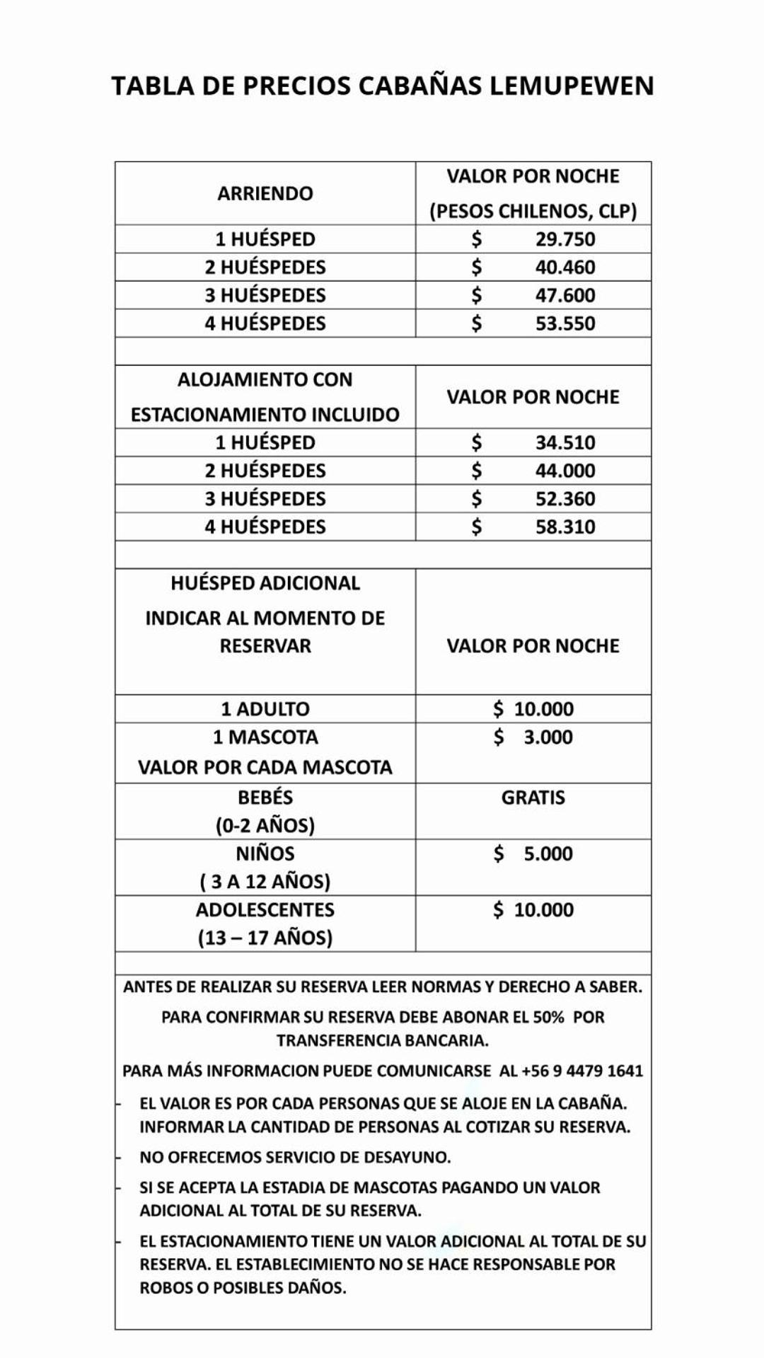 Apartment Lemupewen 3 Y 4 Factura Chillan